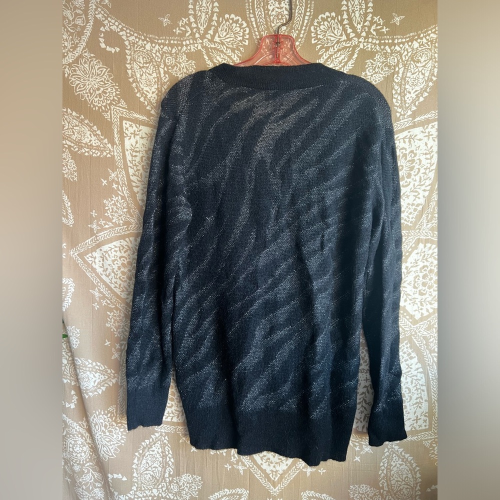 Rag & Bone Germain Metallic Zebra Striped Sweater - image 7